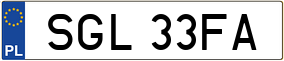 Trailer License Plate